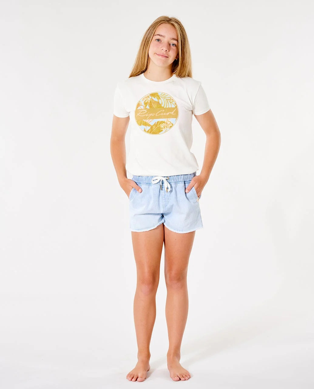 TARA SHORT - GIRL - blue ice