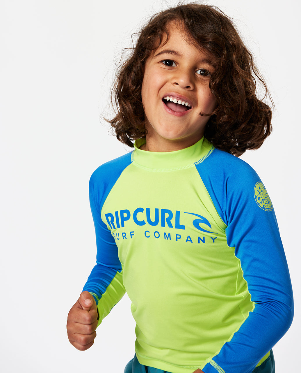 SHOCK UPF LS-BOY - blue green