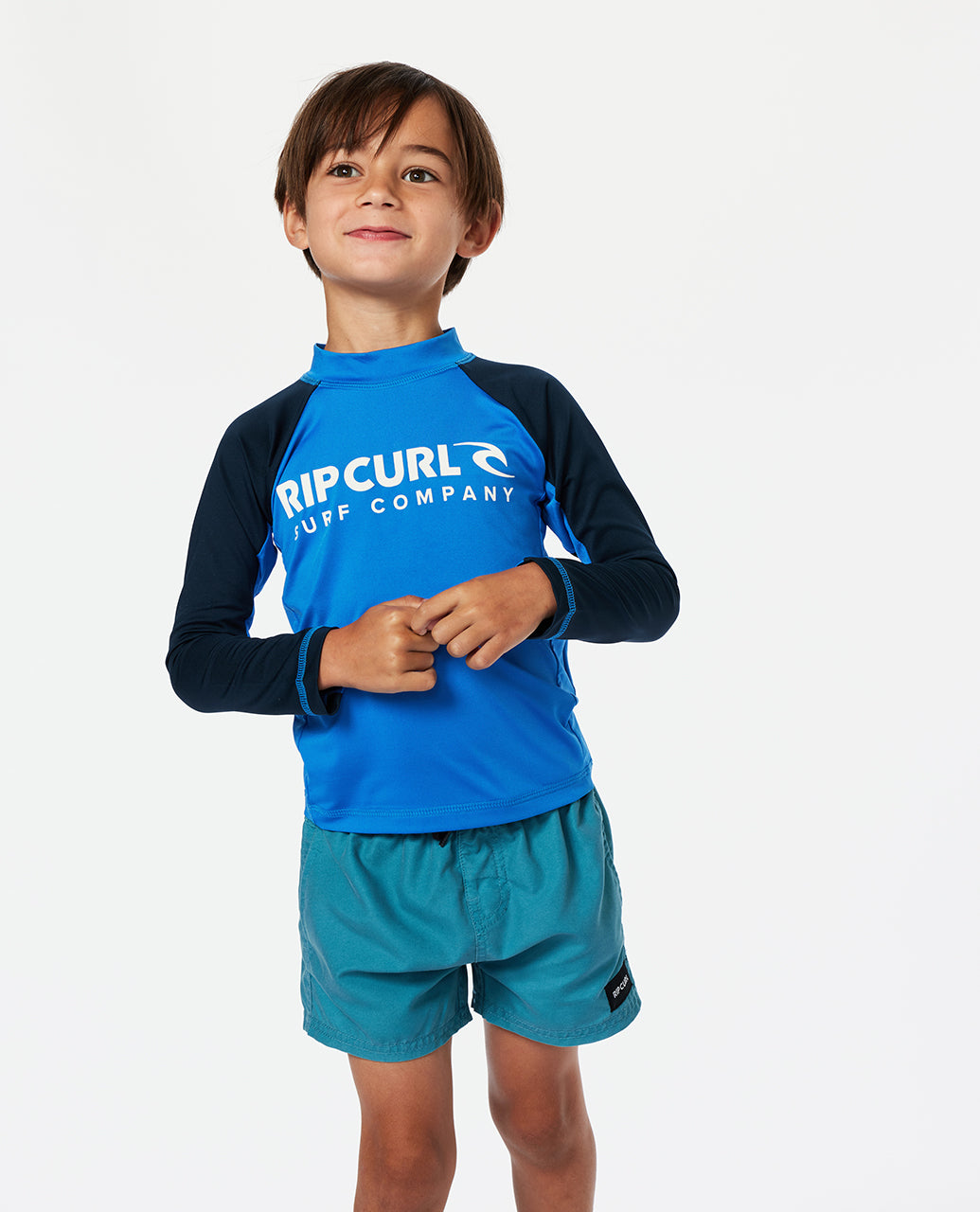 SHOCK UPF LS-BOY - blue gum