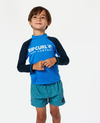 SHOCK UPF LS-BOY - blue gum