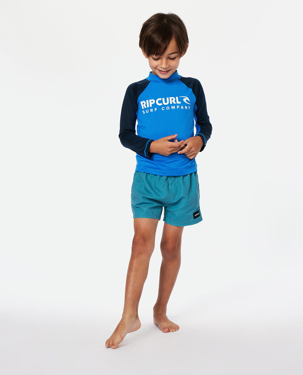 SHOCK UPF LS-BOY - blue gum