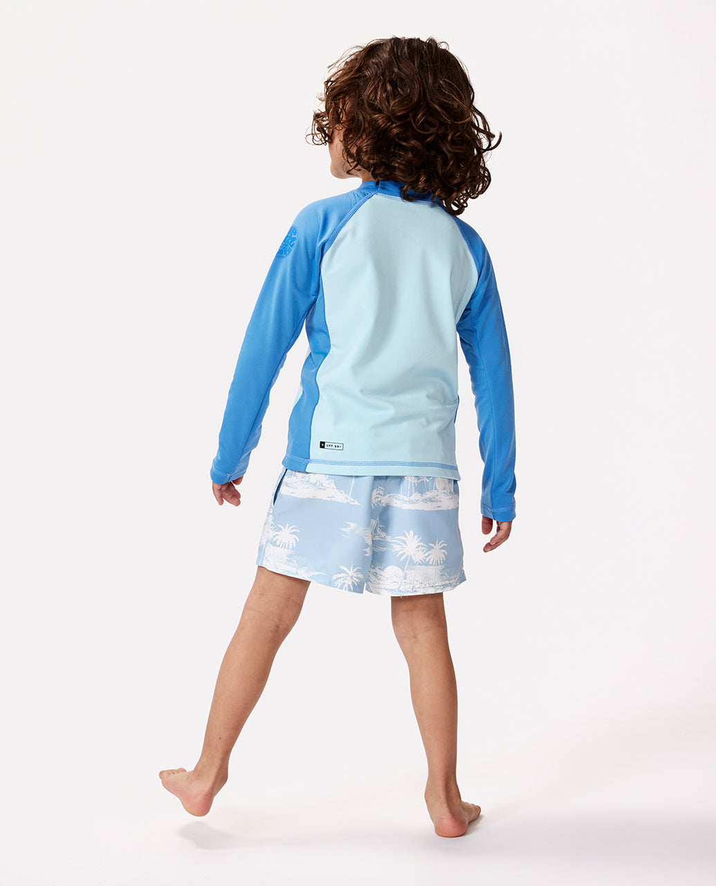 ICONS II UV BRUSHED L/S-BOY - blue gum