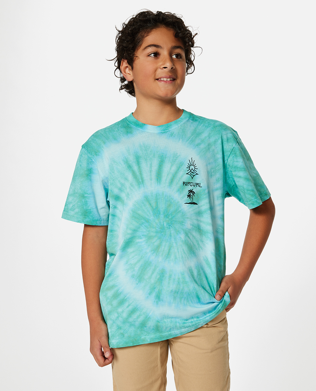 חולצת טאי דאי SHRED TIE DYE TEEB- Rip Curl