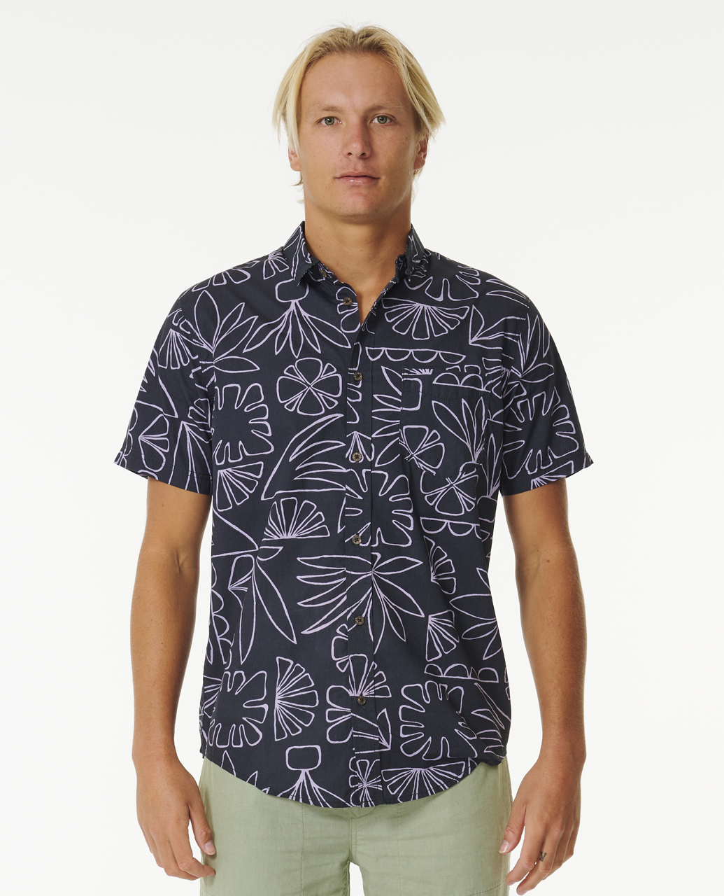 חולצת כפתורים Saltwater Culture Short Sleeve Shirt- Rip Curl