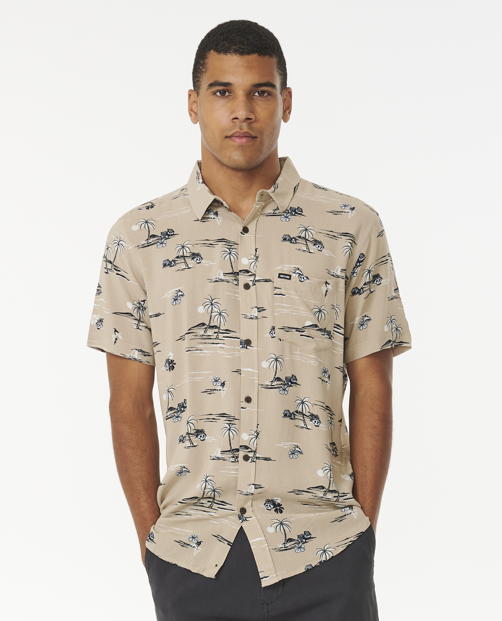 חולצת כפתורים Party Pack Short Sleeve Shirt- Rip Curl