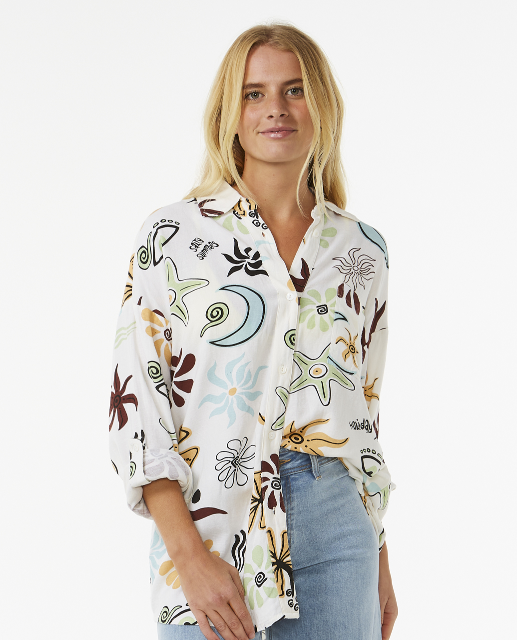 חולצה מכופתרת Holiday Motifs Shirt- Rip Curl