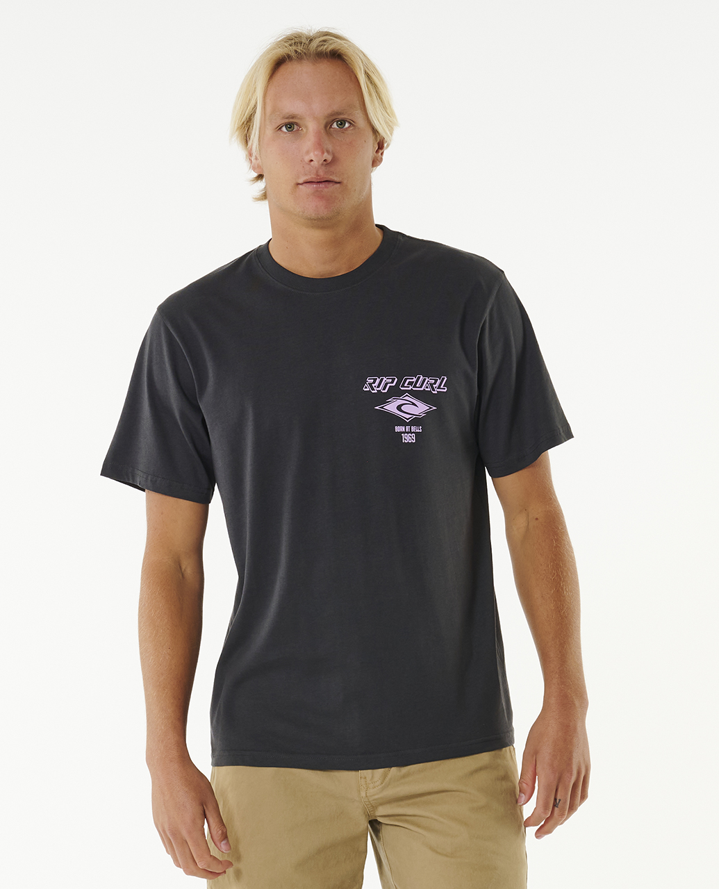 חולצת טי עם הדפס Fade Out Icon Tee- Rip Curl