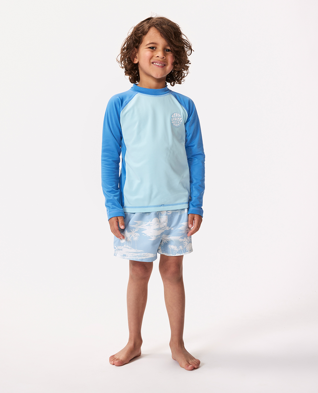חולצת ליקרה לקטנטנים Icons UV Brushed Long Sleeve Rash Vest - Boys (1-8 years)- Rip Curl