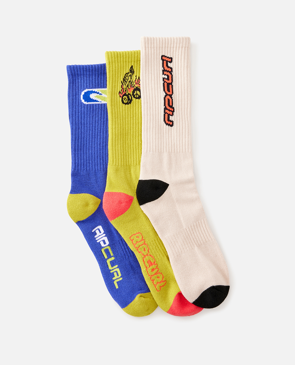 גרביים Retro Crew Sock - 3 Pack- Rip Curl