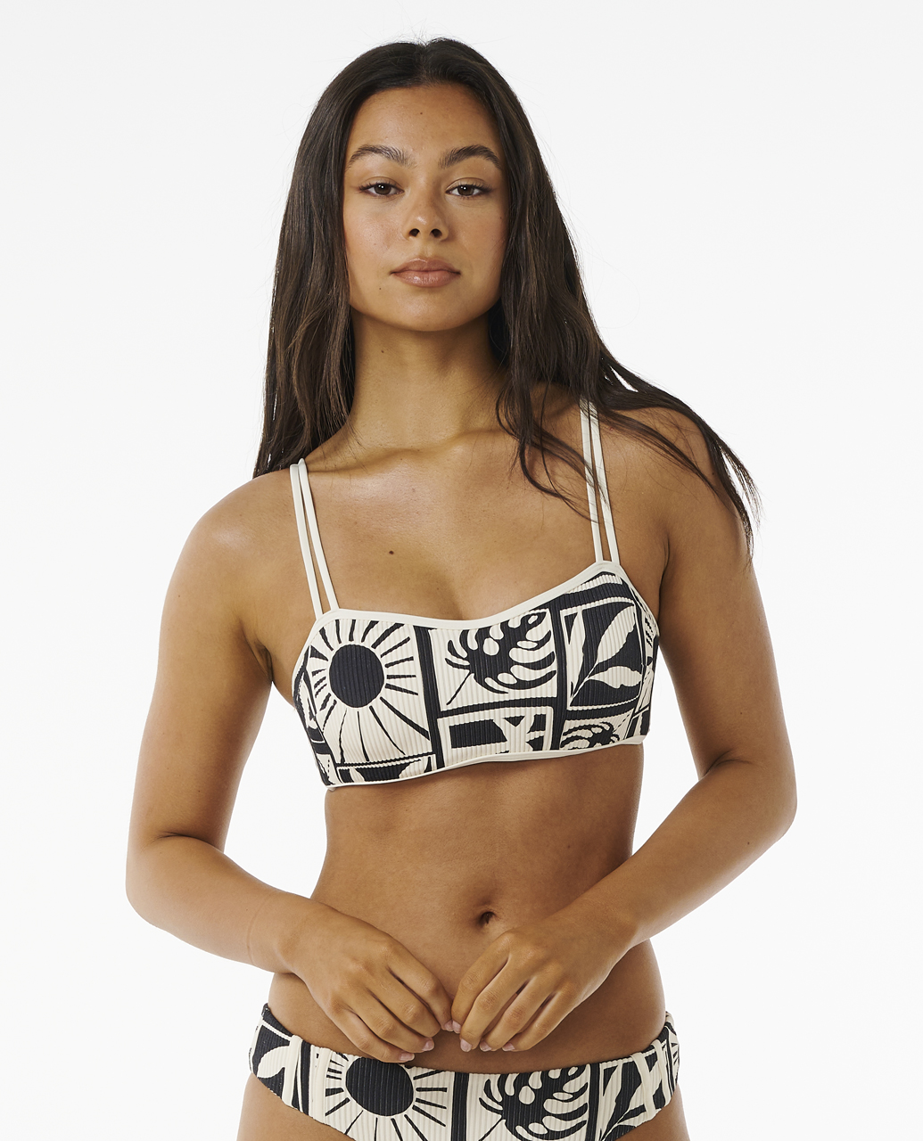 טופ בגד ים Santorini Sun D-DD Crop Bikini Top- Rip Curl