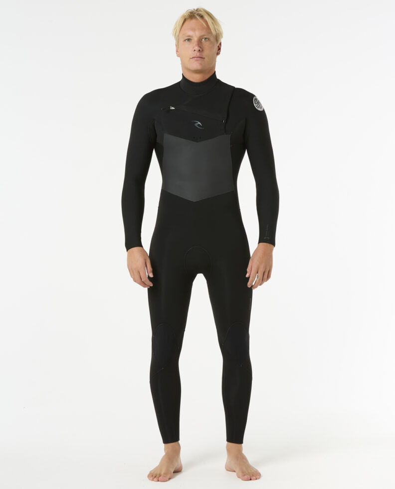 חליפת גלישה ארוכה 4/3 Dawn Patrol 4/3 Chest Zip Wetsuit- Rip Curl