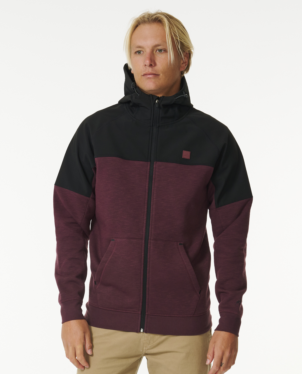 קפוצ'ון טכני עם רוכסן Viral Anti-Series Zip Through Hooded Fleece- Rip Curl
