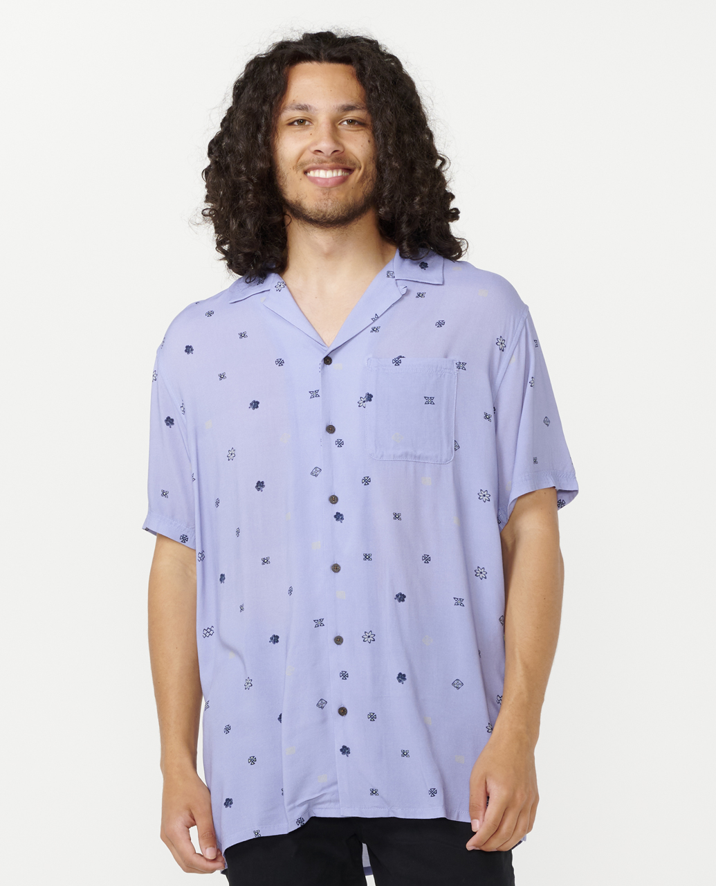 חולצה מכופתרת קצרה  Hoffman Micro Short Sleeve Shirt- Rip Curl