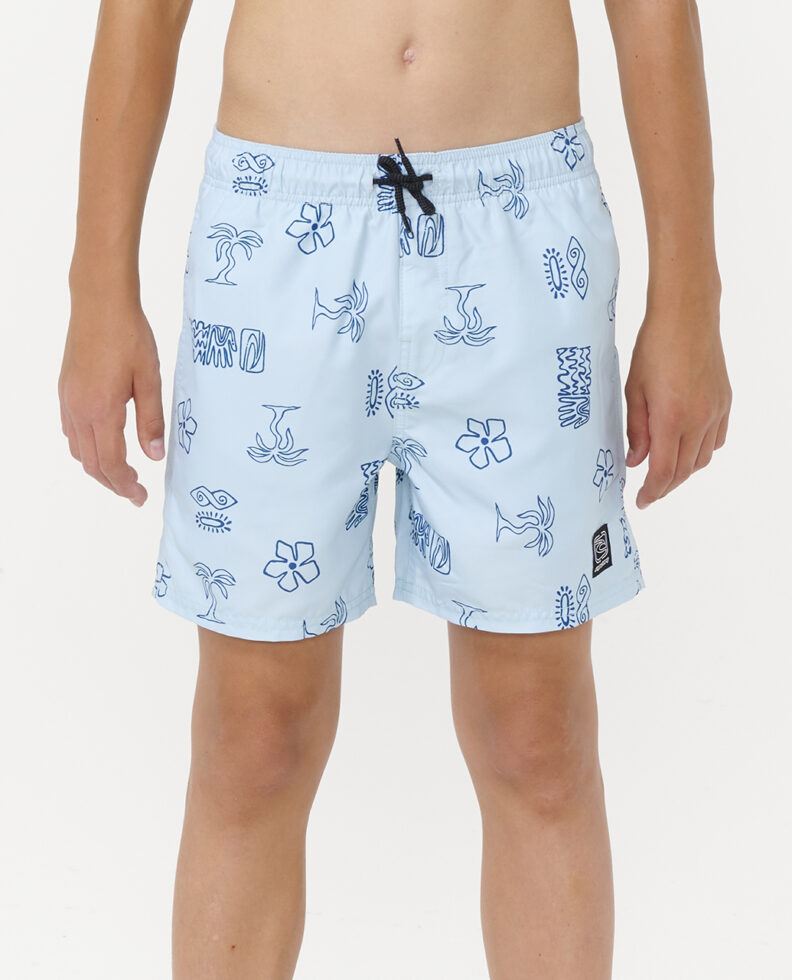 מכנסי גלישה  Evolution Motif Volley Boardshorts - Boy (8-16 years)- Rip Curl