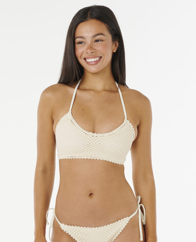 טופ ביקיני סרוג בעבודת יד Indio Crop Halter- Rip Curl