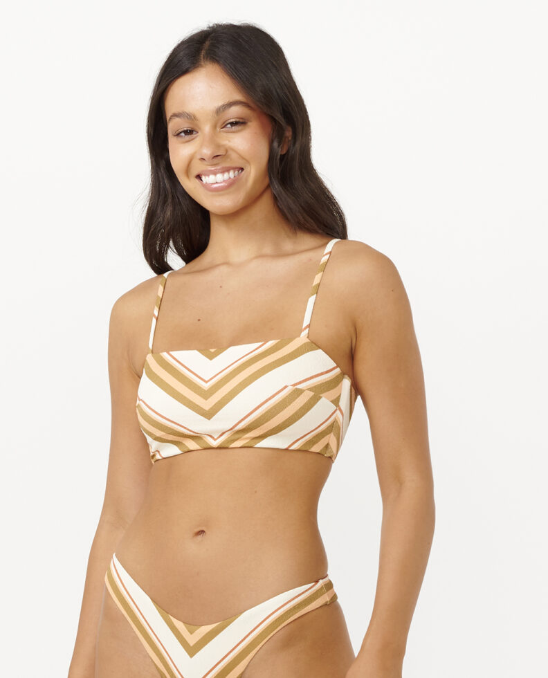 טופ ביקיני  Catalina Stripe Bandeau Bikini Top- Rip Curl טופ ביקיני  Catalina Stripe Bandeau Bikini Top- Rip Curl