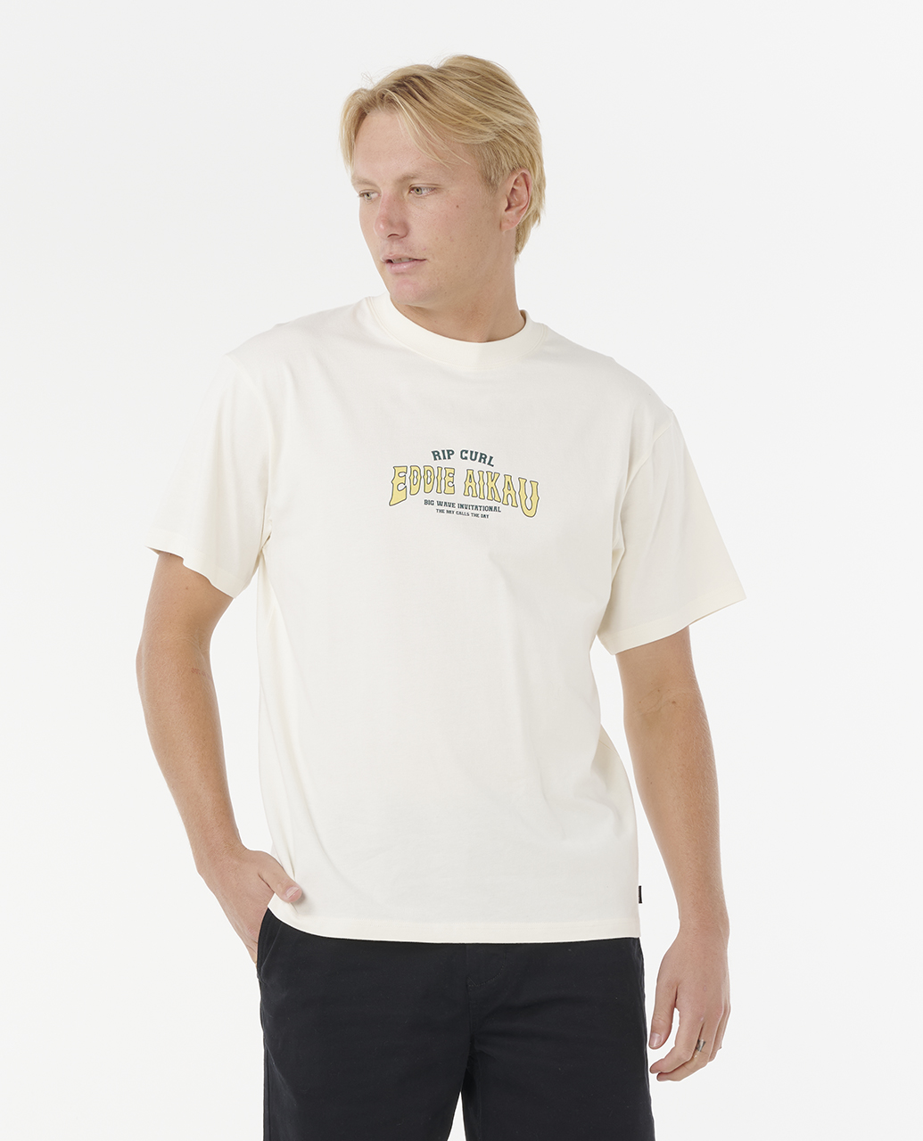 חולצה קצרה לגברים Eddie Would Go The Bay Tee- Rip Curl