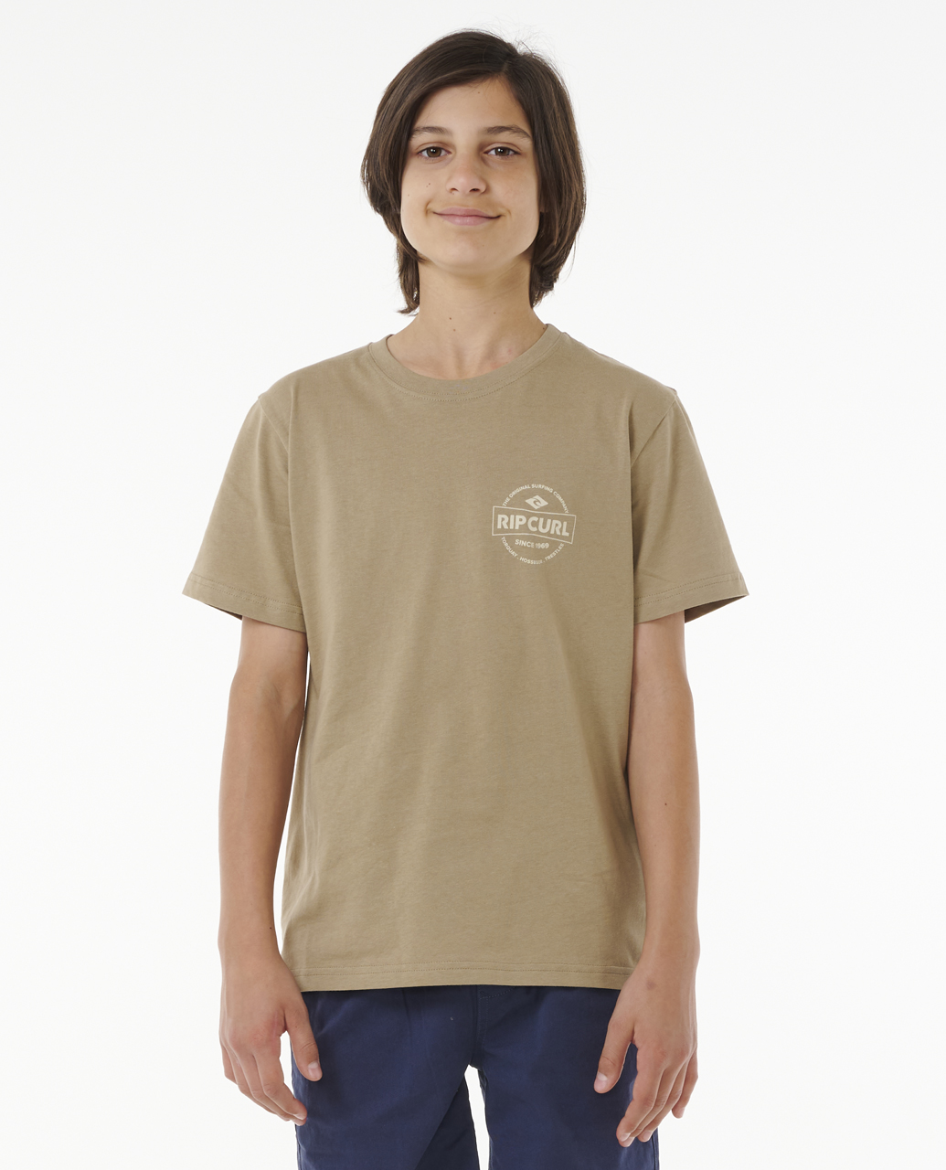 חולצה קצרה  Staple Tee - Boy (8-16 years)- Rip Curl