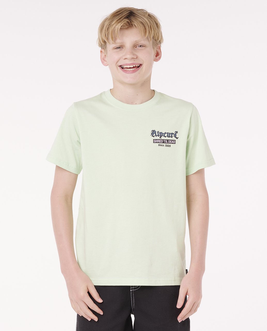 חולצה קצרה לילדים Shred Til Tee - Boy (8-16 years)- Rip Curl