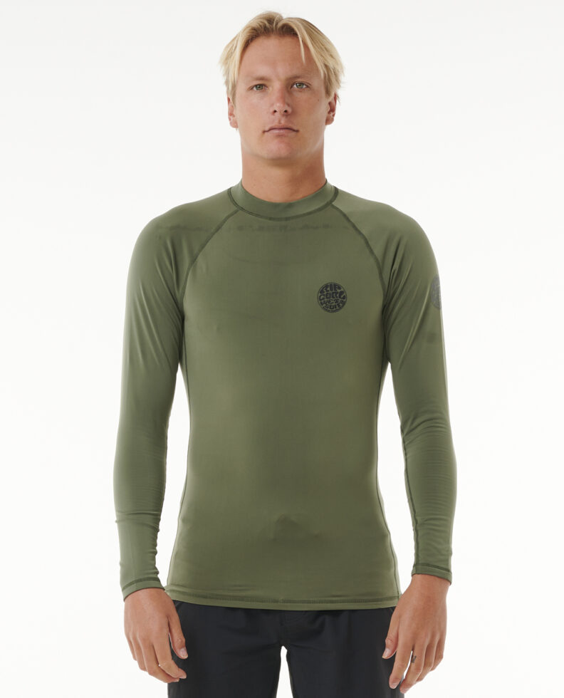 חולצת גלישה ארוכה לגברים Icons UPF50+ Brushed Long Sleeve Rash Vest- Rip Curl