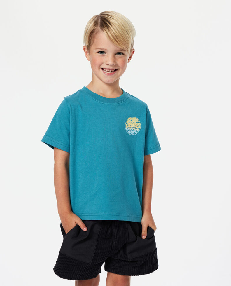 חולצה קצרה לילדים Wetsuit Icon Tee - Boys (1-8 years)- Rip Curl