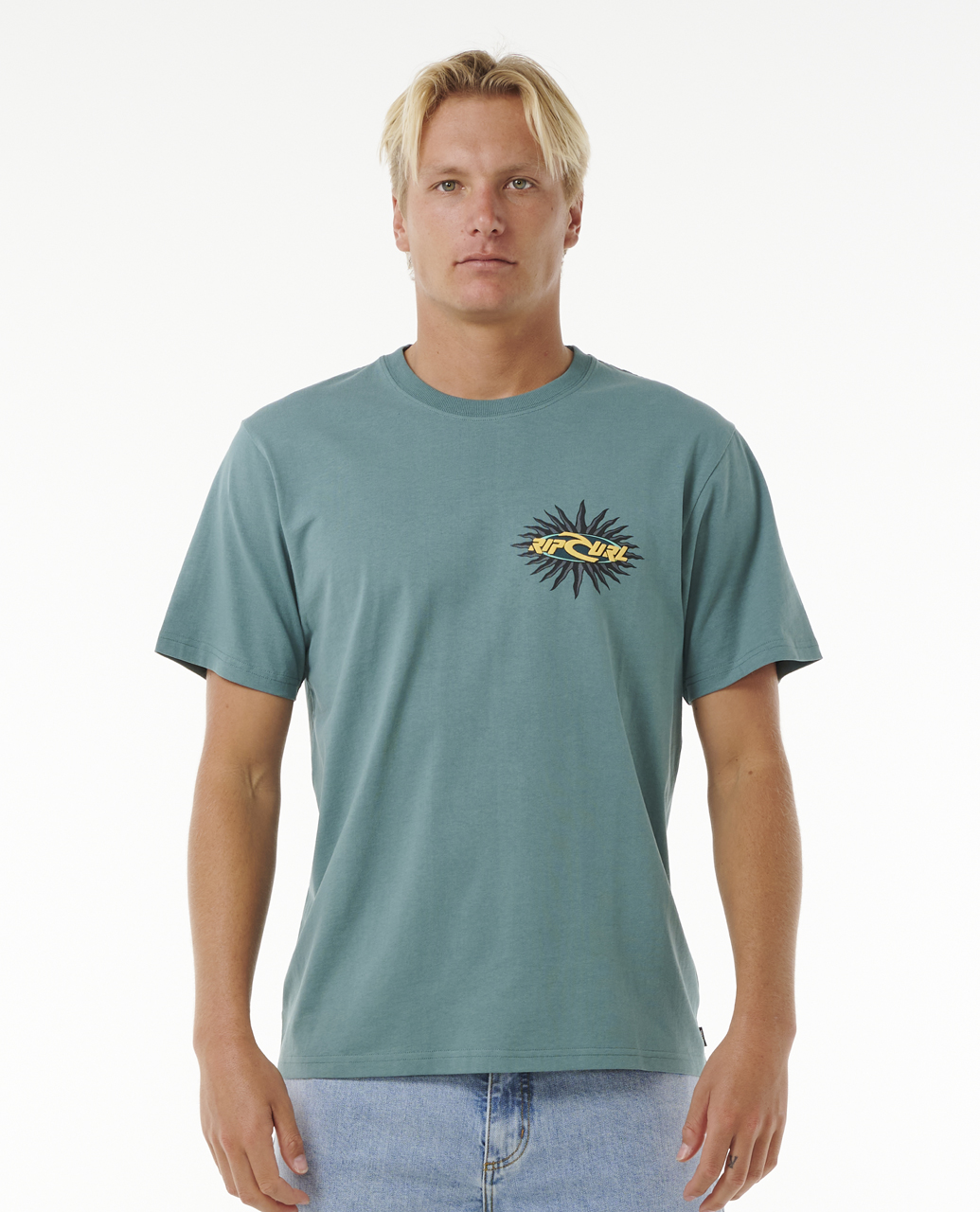 חולצה קצרה לגברים Quest Oval Burst Tee- Rip Curl