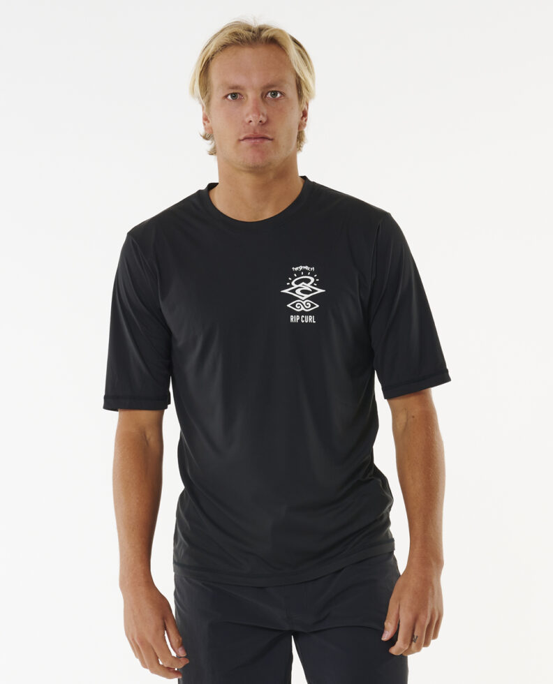 חולצת גלישה Icons Surflite UV Short Sleeve Rash Vest- Rip Curl