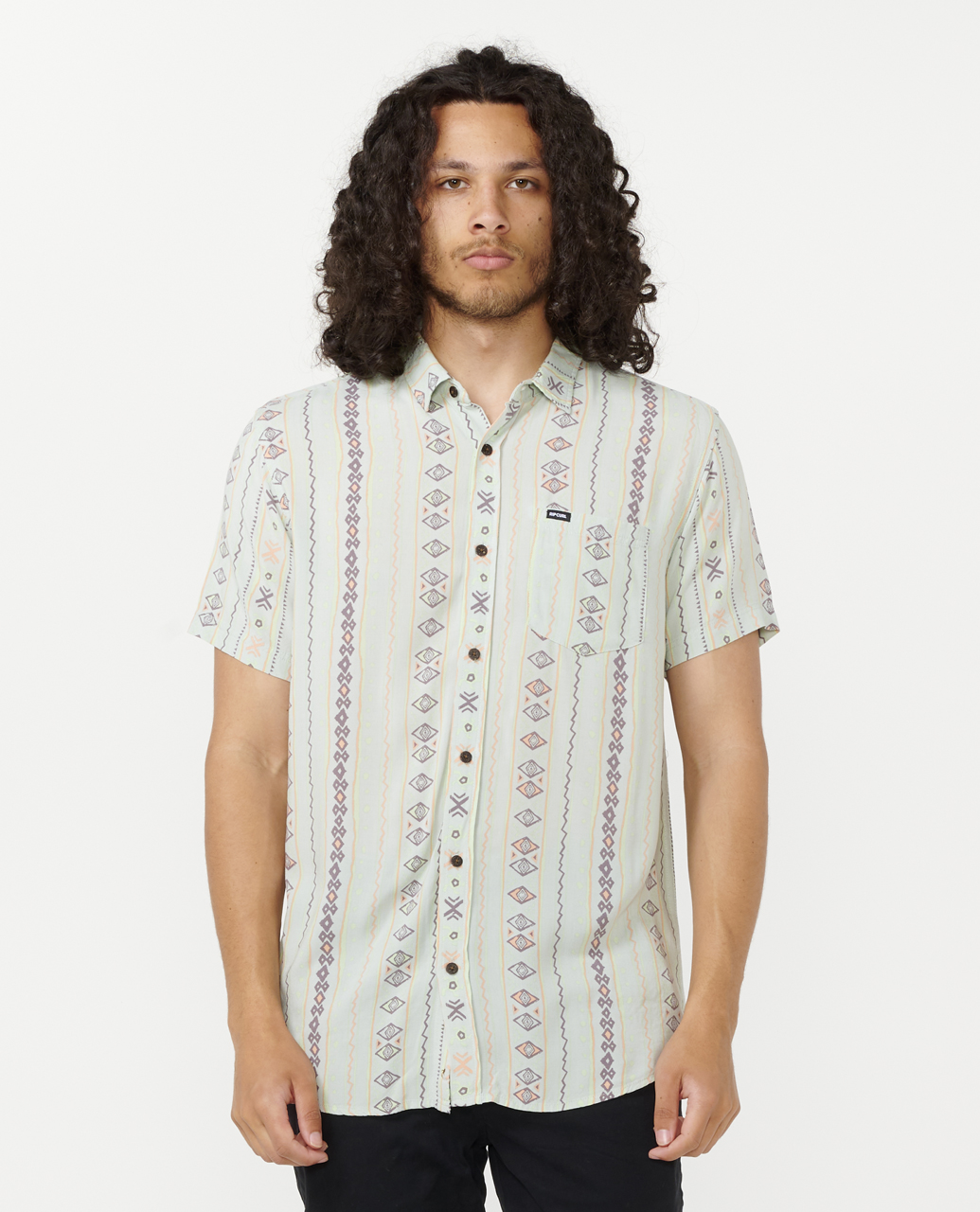 חולצה מכופתרת קצרה לגברים Fun Times Short Sleeve Shirt- Rip Curl