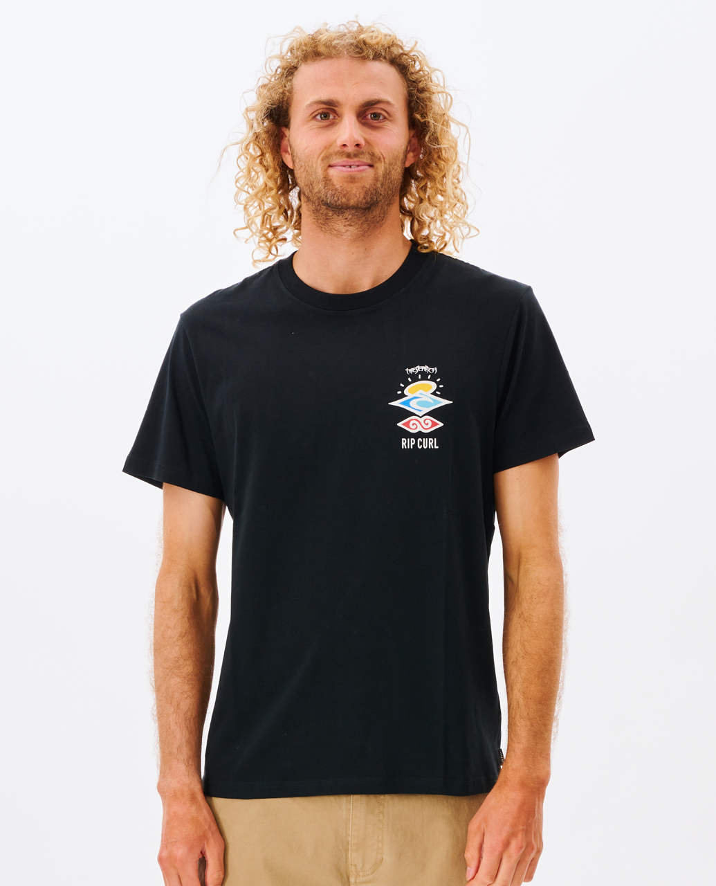 חולצת טי עם הדפס Search Icon Tee- Rip Curl