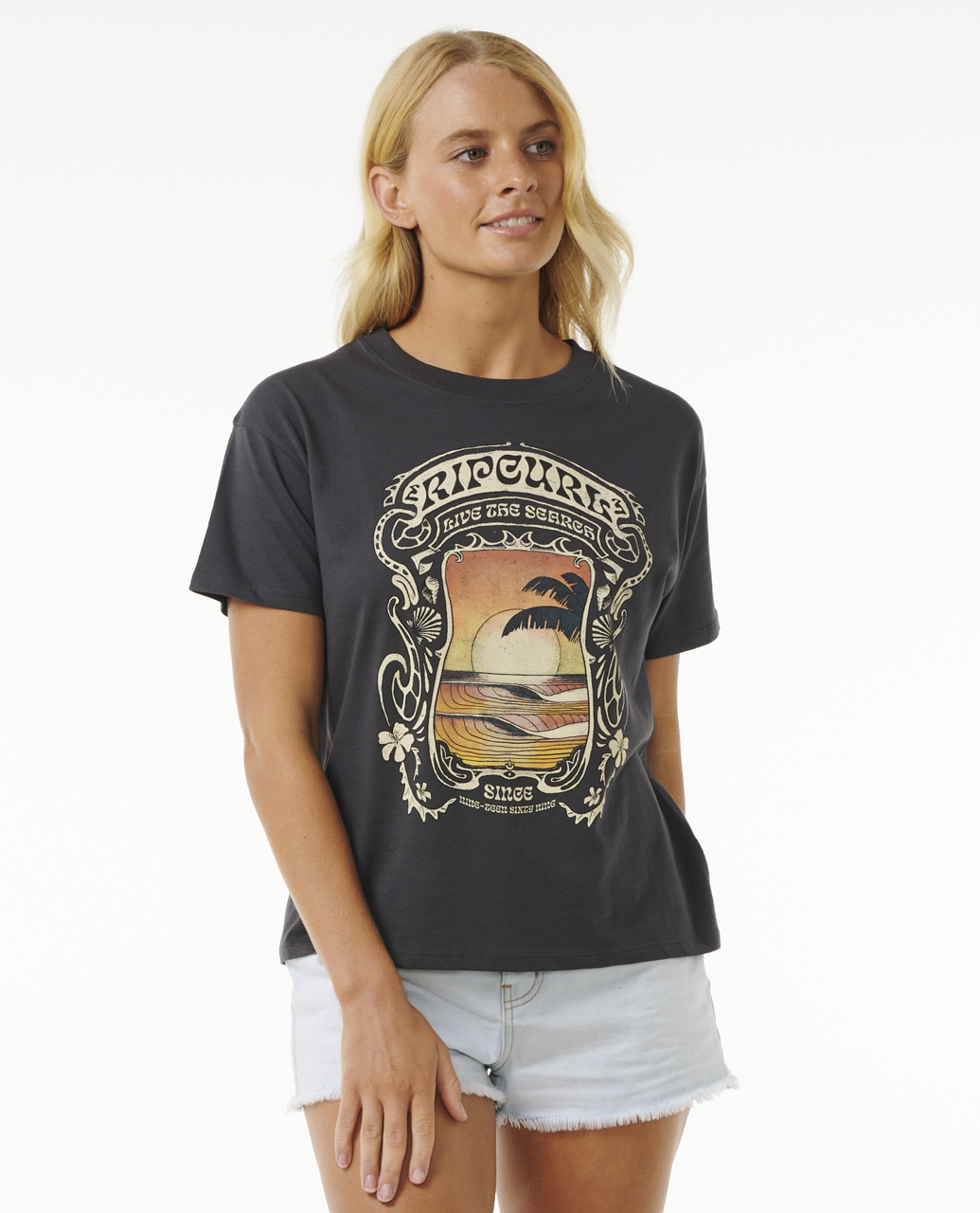חולצה קצרה לנשים Sea Shells Relaxed Tee- Rip Curl