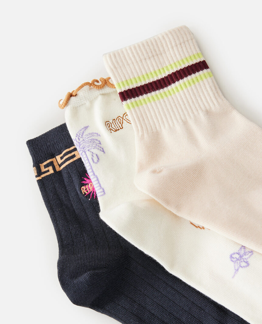 MIXED SOCKS 3-PK MIXED SOCKS 3-PK