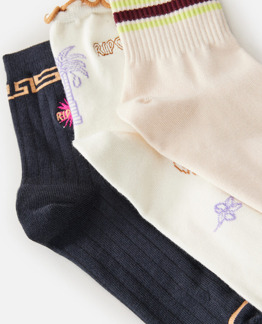 MIXED SOCKS 3-PK MIXED SOCKS 3-PK