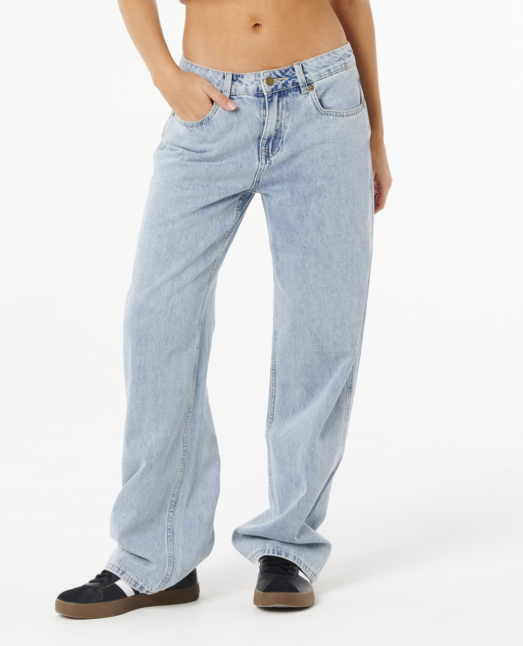 מכנסיים ארוכים לנשים Aggie Relaxed Jeans- Rip Curl