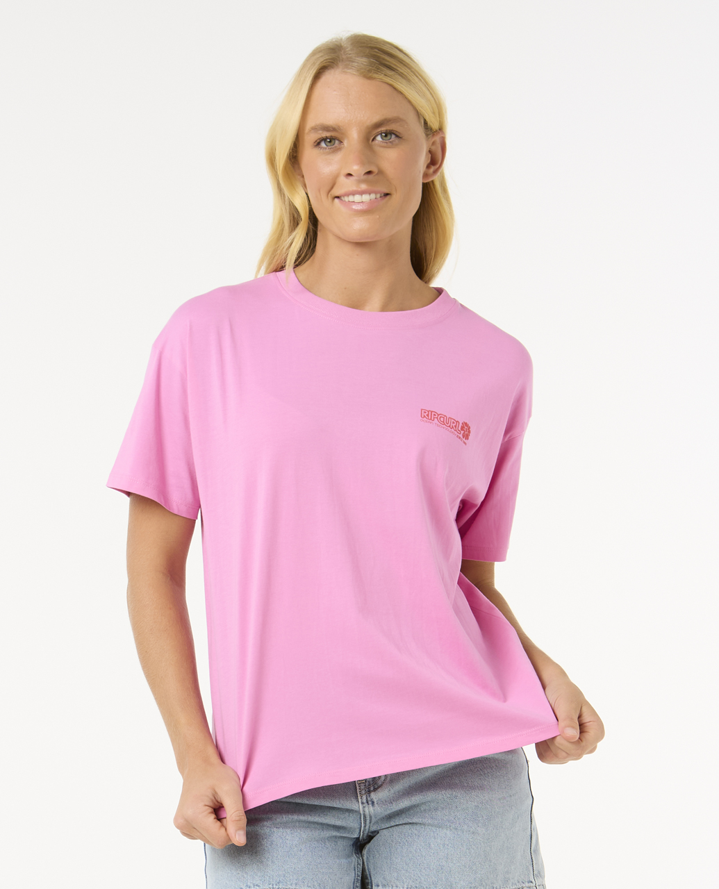 חולצה קצרה לנשים Ocean Tech Relaxed Tee- Rip Curl
