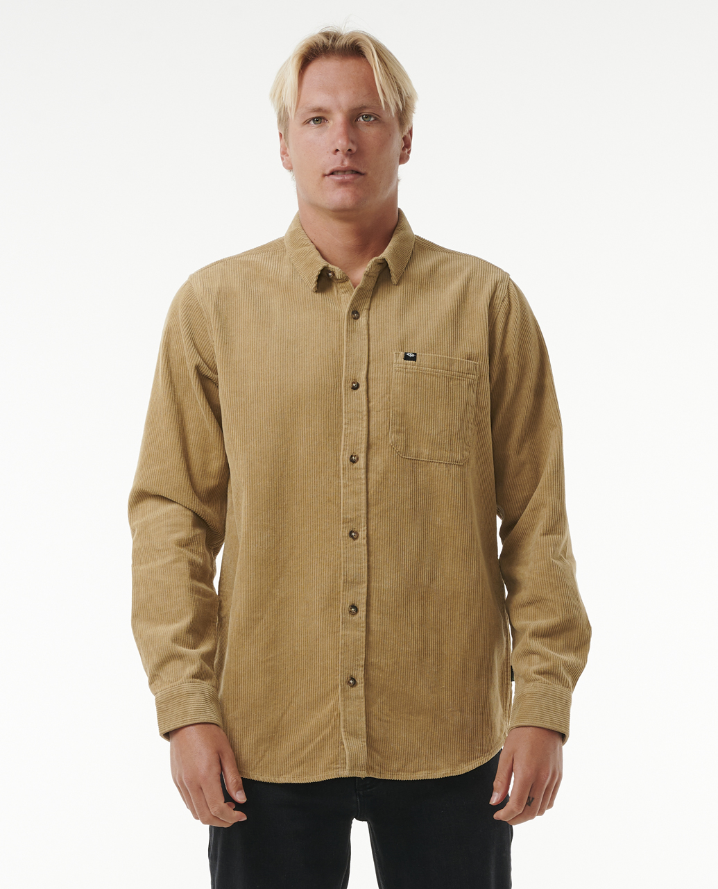 חולצה מכופתרת ארוכה לגברים Classic Surf Cord Long Sleeve Shirt- Rip Curl
