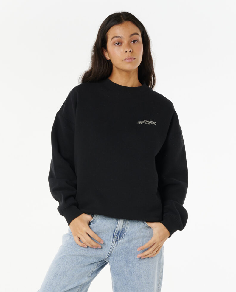 סווטשירט ארוך לנשים Neon Diamond Heritage Crew- Rip Curl