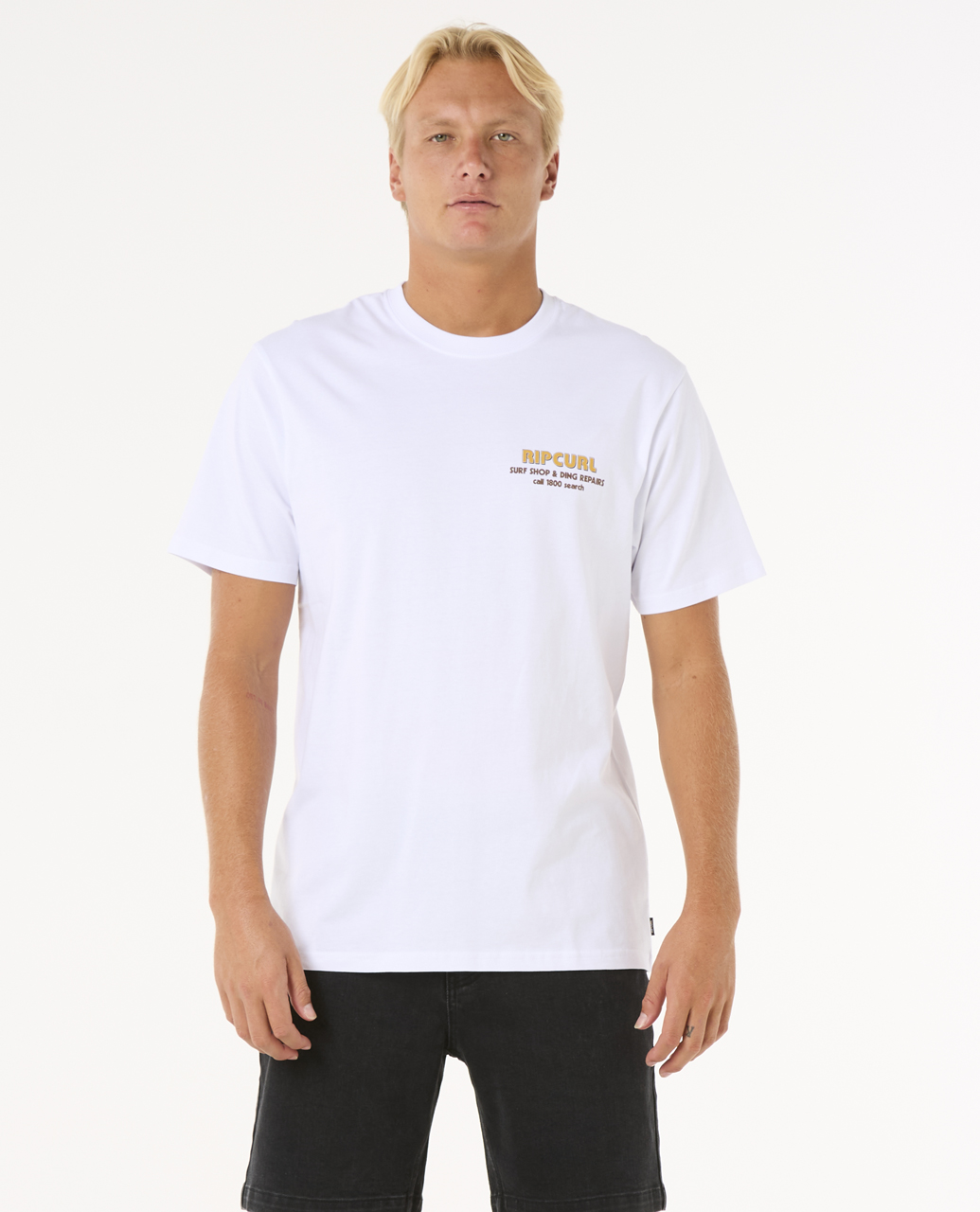 חולצה קצרה לגברים Surf Revival Ding Repair Tee- Rip Curl
