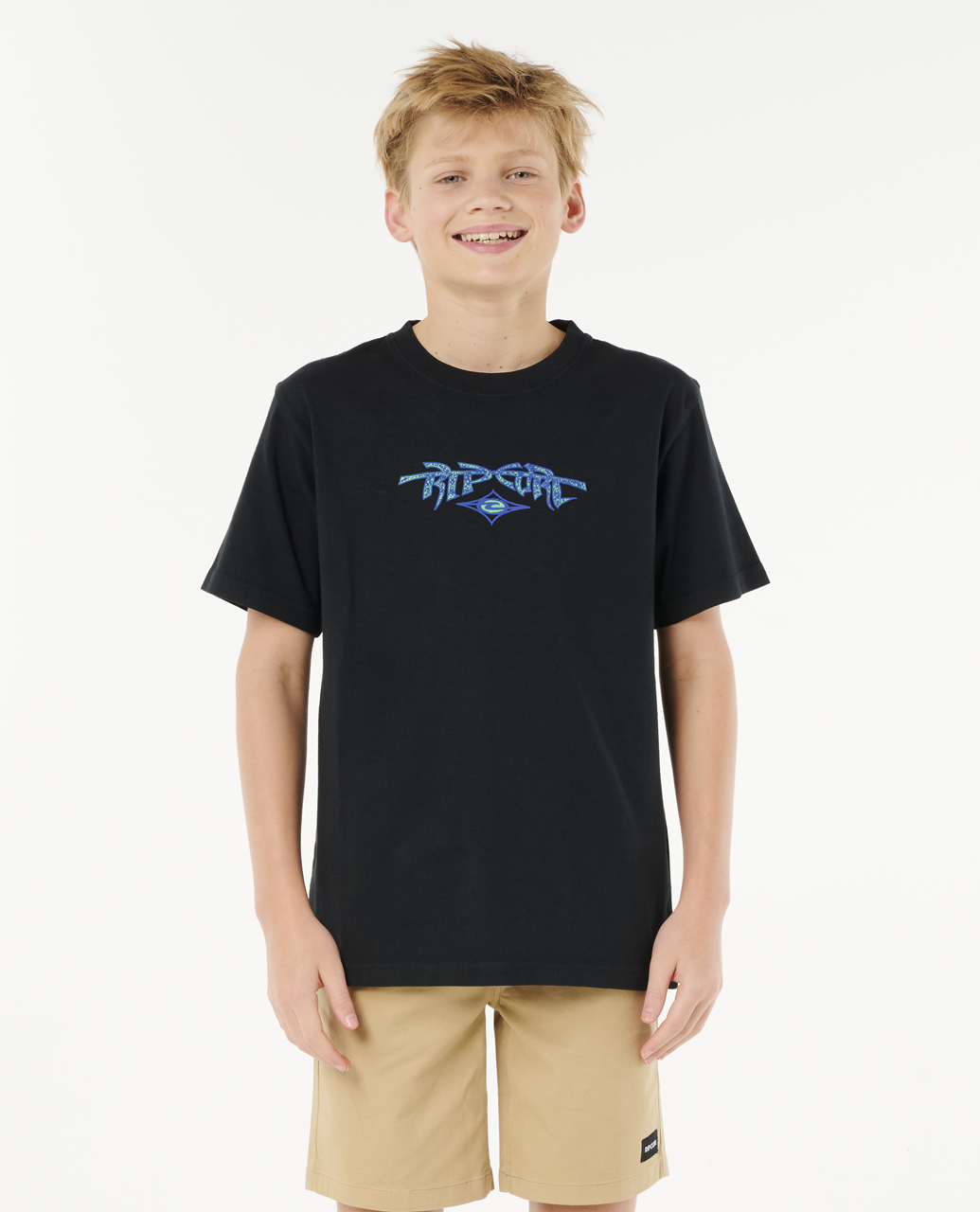 חולצה קצרה לילדים Raw Energy Gnarly Tee - Boys (8-16 Years)- Rip Curl