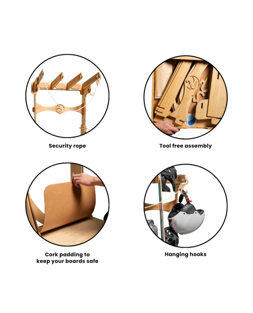 3 BOARDS SPIRIT RACK DISPLAY