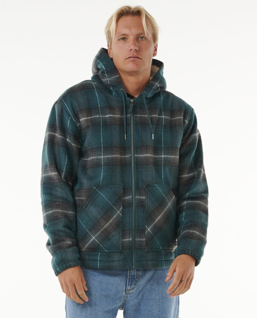 פליס לגברים Classic Surf Check Jacket- Rip Curl