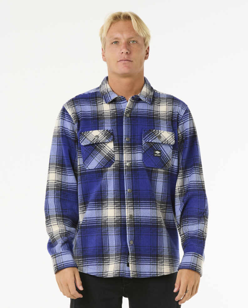 חולצה מכופתרת ארוכה לגברים Fun Times Polar Fleece Shirt- Rip Curl חולצה מכופתרת ארוכה לגברים Fun Times Polar Fleece Shirt- Rip Curl