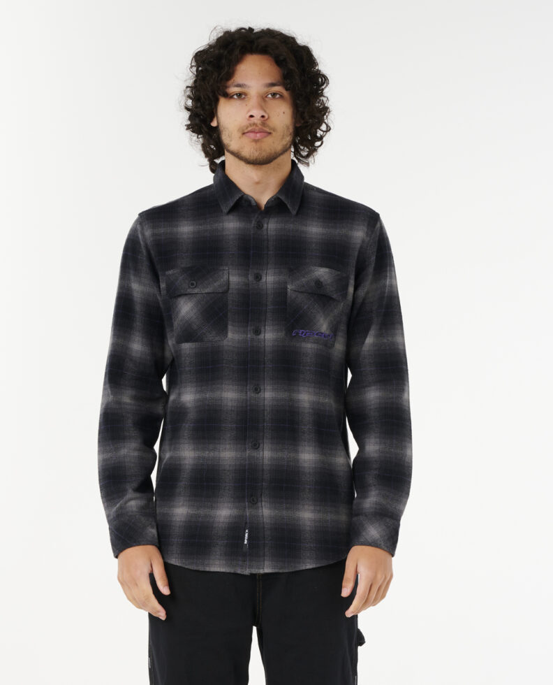 חולצה מכופתרת ארוכה לגברים Super Computer Flannel- Rip Curl