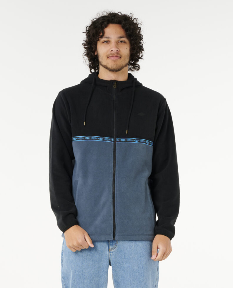 פליס לגברים Split Peak Zip Through Hood- Rip Curl