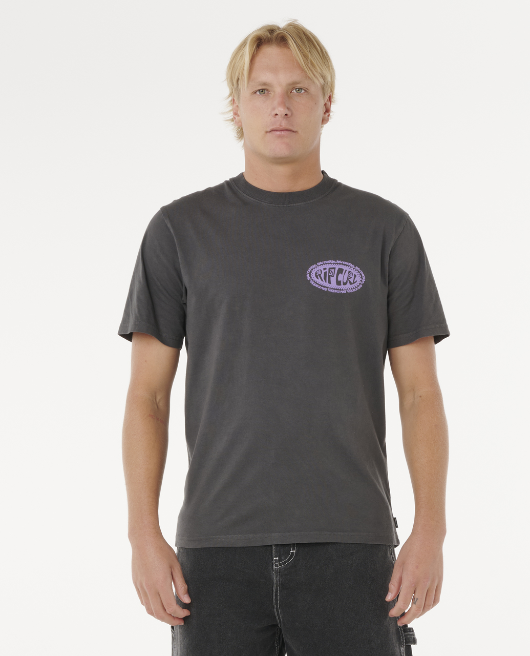 חולצה קצרה לגברים Raw Energy De Oval Tee- Rip Curl