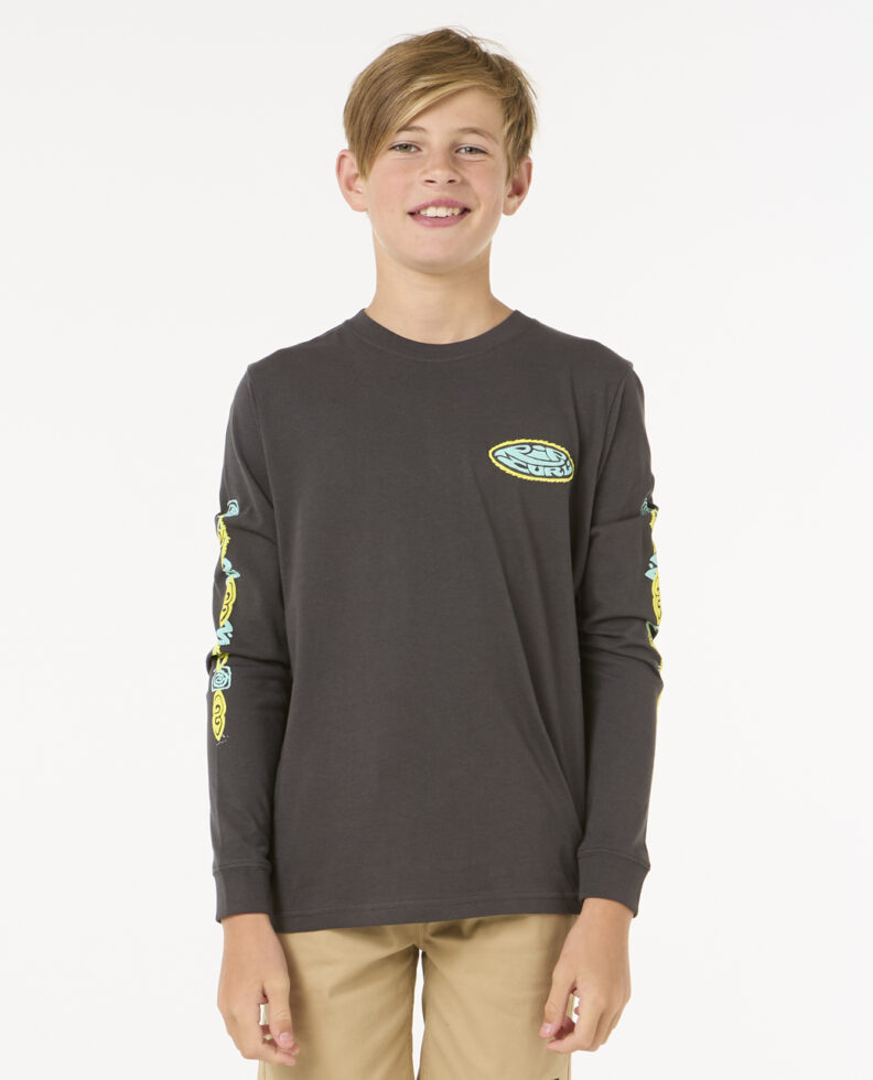 חולצה ארוכה לילדים Raw Energy Long Sleeve Tee - Boys (8-16 Years)- Rip Curl חולצה ארוכה לילדים Raw Energy Long Sleeve Tee - Boys (8-16 Years)- Rip Curl