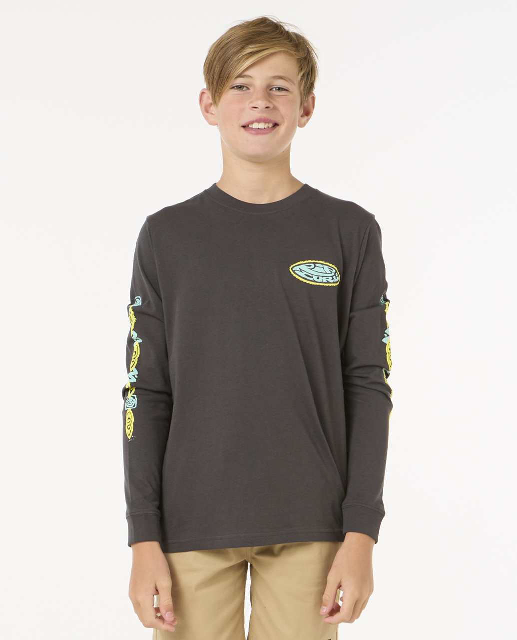 חולצה ארוכה לילדים Raw Energy Long Sleeve Tee - Boys (8-16 Years)- Rip Curl