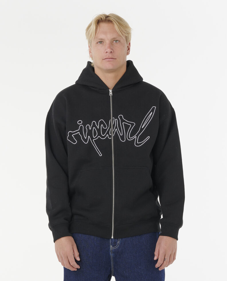 פליס לגברים Medina Archive Script Zip Through Hood- Rip Curl