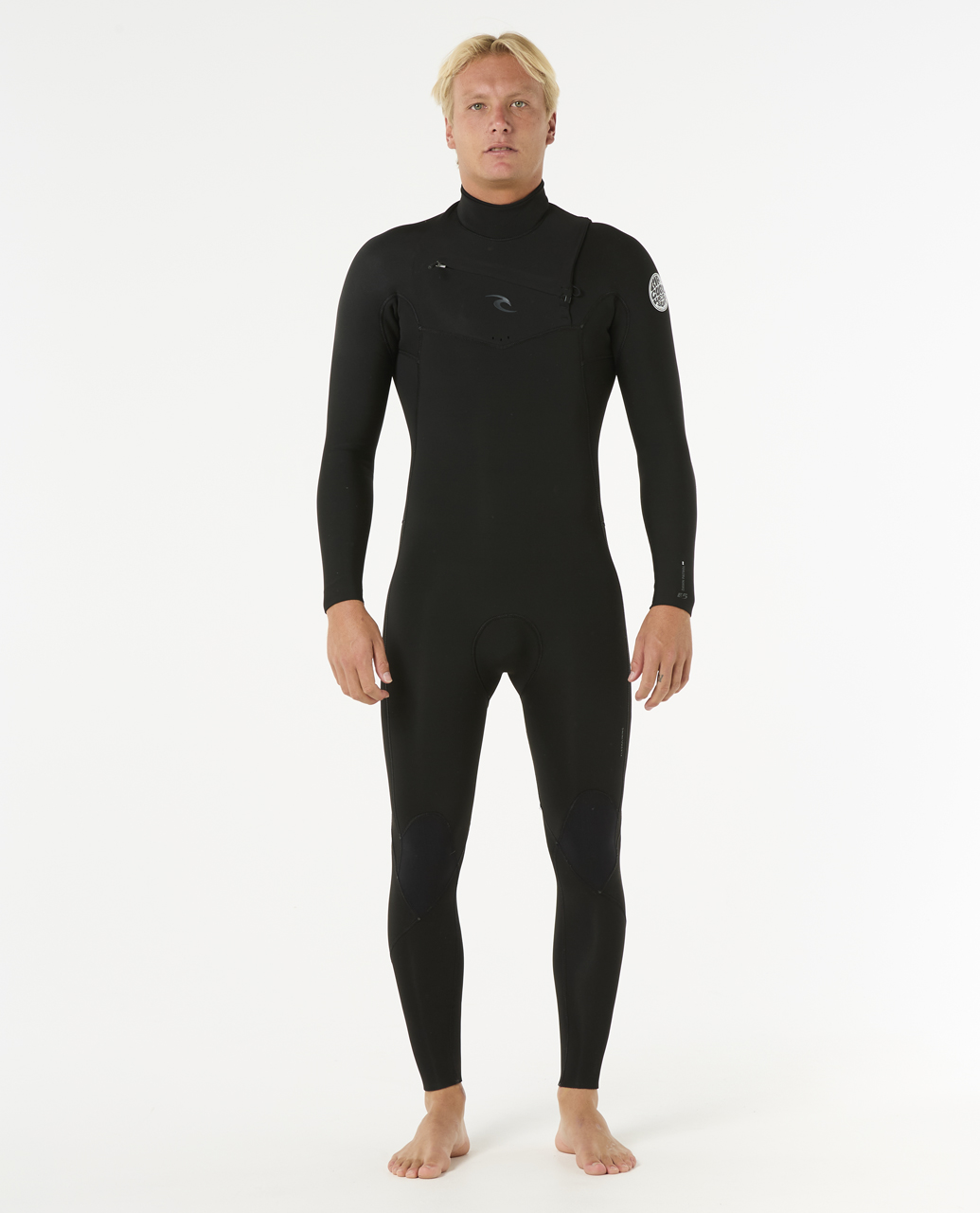 חליפת גלישה ארוכה לגברים Mens Dawn Patrol 4/3 Chest Zip Steamer Wetsuit- Rip Curl