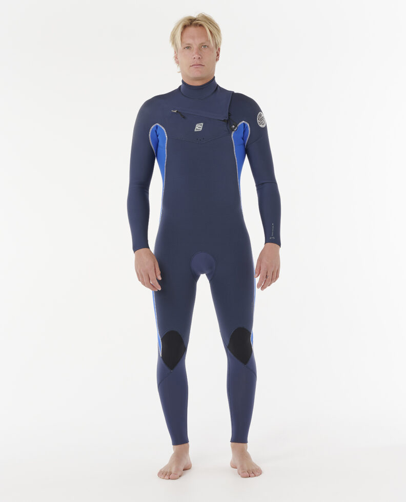 חליפת גלישה ארוכה לגברים Mens Dawn Patrol 3/2 Chest Zip Wetsuit- Rip Curl