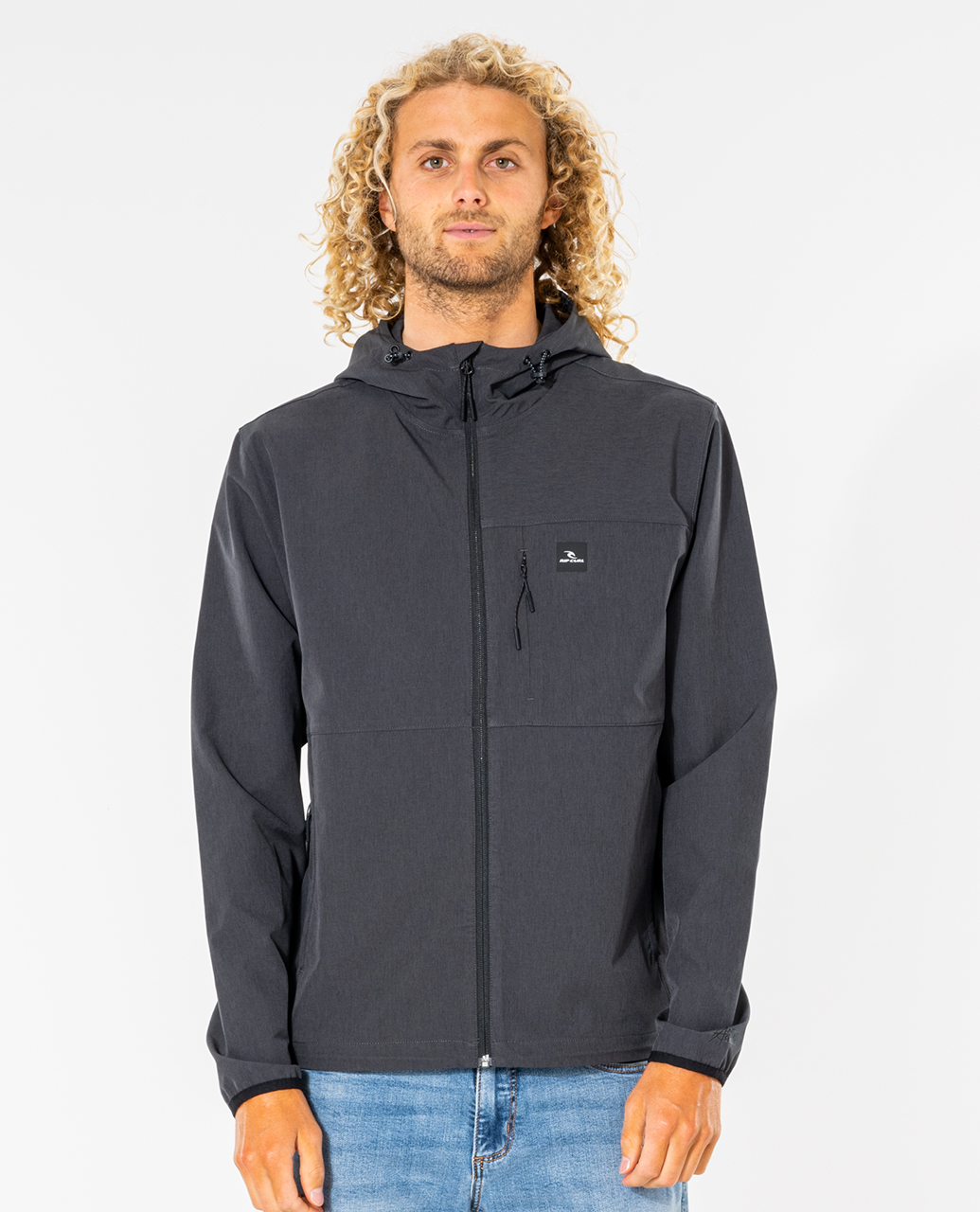 מעיל גשם לגברים Elite Anti-series Zip Through Jacket- Rip Curl